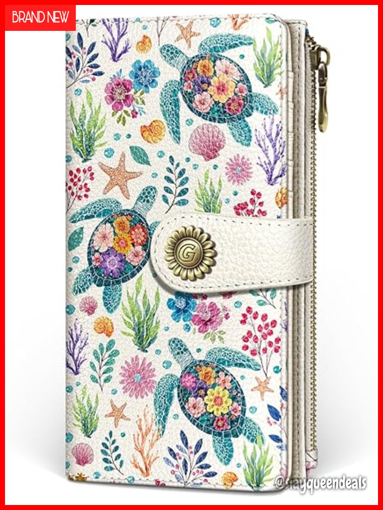 Rfid Blocking Bi-Fold Wallet With Zipper Coin Pocket, Faux Leather
